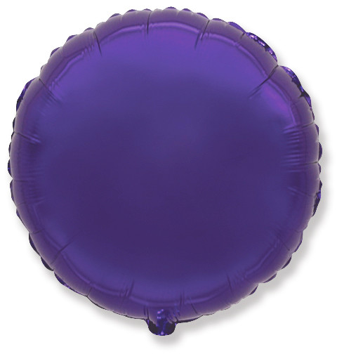 Фольгированный Круг, Фиолетовый (46 см)